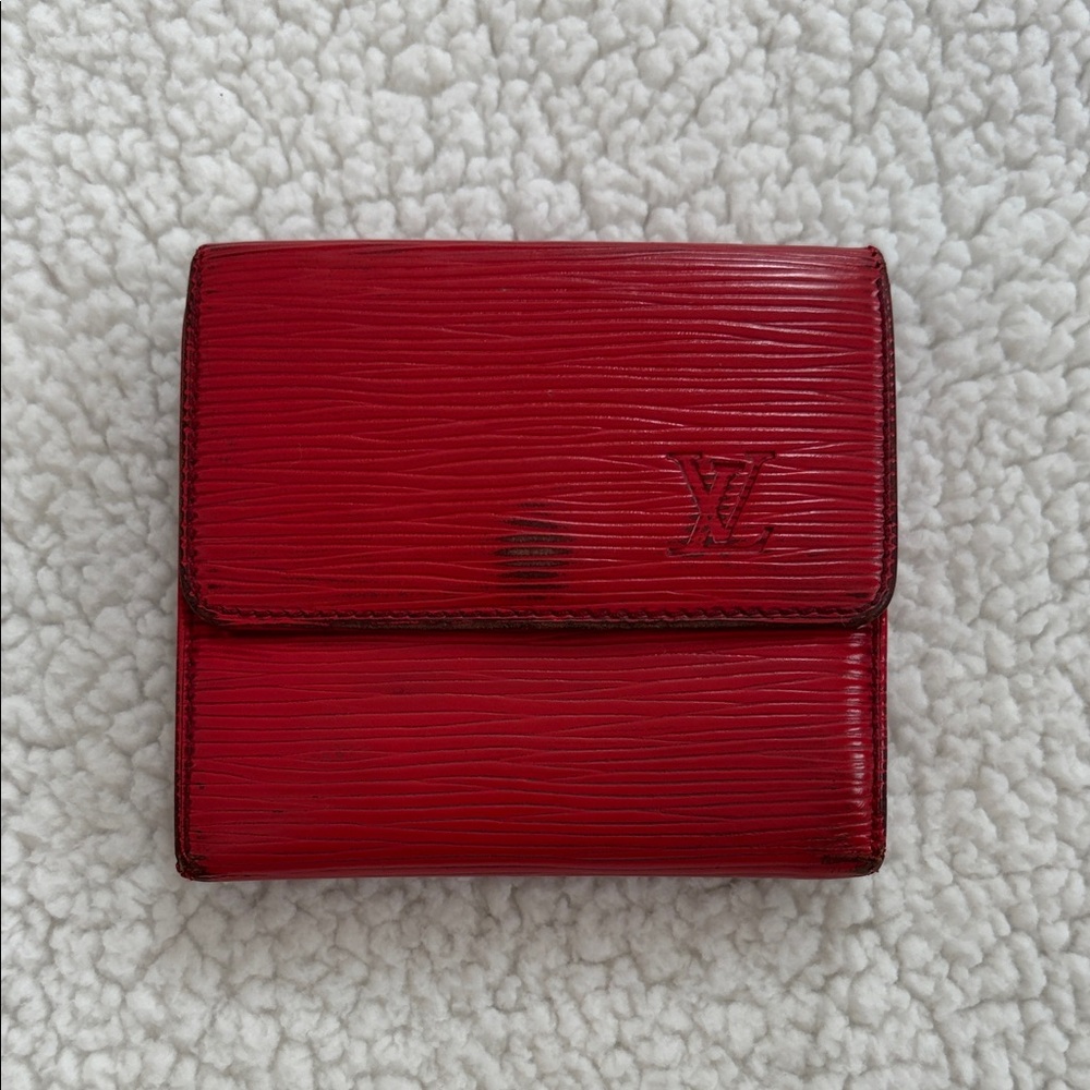 FINAL PRICE! Authentic Vintage Louis Vuitton Red Epi Leather Women's Wallet